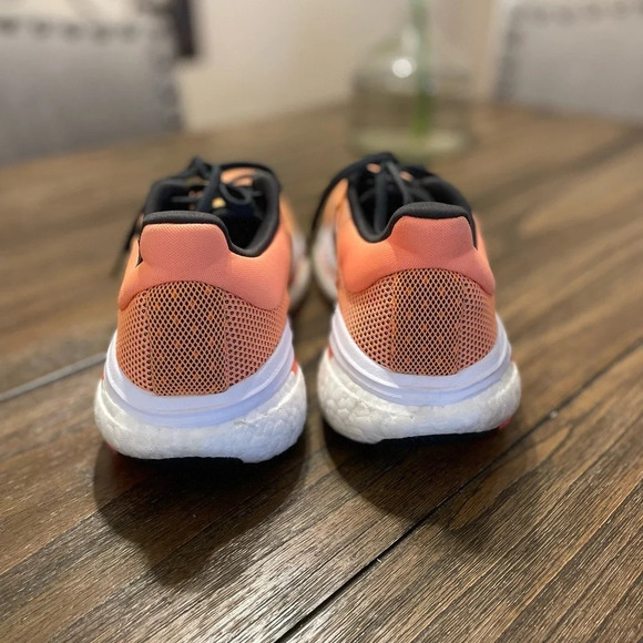 Adidas Solar Glide 5 Men's Sneakers Size 12.5 Flash Orange Turbo GX5470 EUC - Picture 4 of 8